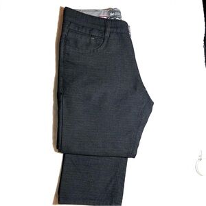 Men's Slim Straight Jeans - Black/textured